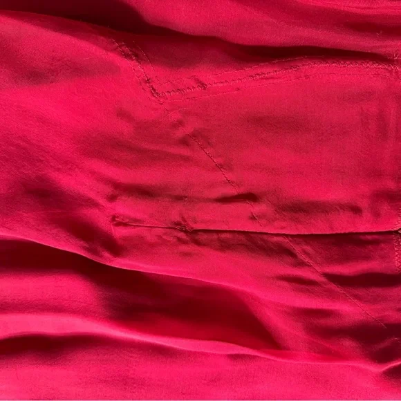 Rag & Bone Dark Red Maxi Skirt - Silk, Bias Cut, Flattering - size 4 - Picture 8 of 16